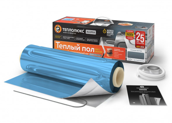 Нагревательный мат Теплолюкс Alumia 1800 Вт/12,0 кв.м