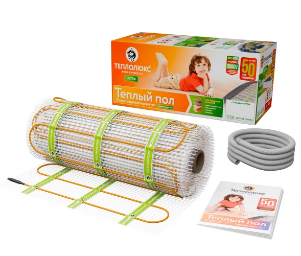 Нагревательный мат Теплолюкс Ultra МНН 1750 Вт/10,0 кв.м