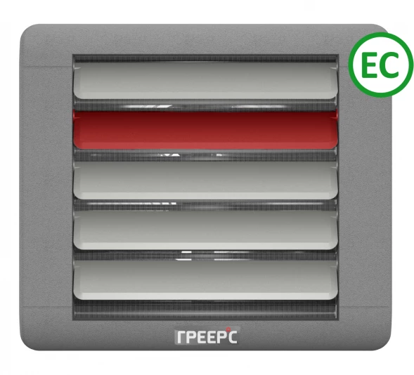 Водяной тепловентилятор ГРЕЕРС ВС-1230ЕСМ серый